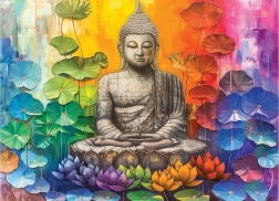 Puzzle EUROGRAPHICS Farebný Buddha 1000 dielikov