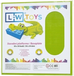 Veľká stavebná podložka 50×50 bodov limetková