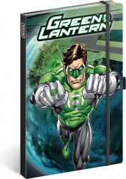 Zápisník Green Lantern s pevnou väzbou a linajkovanými stranami
