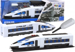 Skrutkovací vláčik HYPERLOOP so svetlami, zvukmi a koľajnicami