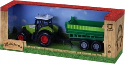 Plastový traktor so zvukom a svetlom s vlečkou – Moja malá farma