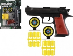 Plastová špuntovka s nábojmi a terčmi 17 cm