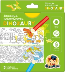 Dlhé omaľovánky Dinosaury pre deti 4+
