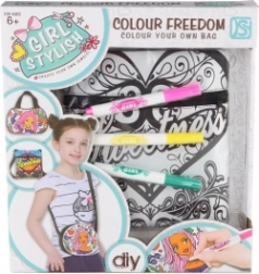 Vyfarbovacia taška s fixkami na textil