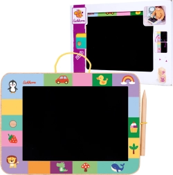 Drevená kresliaca tabuľka pre deti s rydlom 3+ EICHHORN