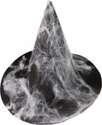 čarodejnícky klobúk s pavučinou pre dospelých