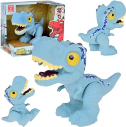 Modrá figúrka dinosaura velociraptor s pohyblivými končatinami