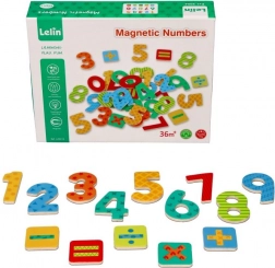 Magnetické drevené číslice