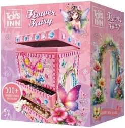 Dekoratívna šperkovnica Flower Fairy Bellisa – kreatívna mozaiková sada pre deti