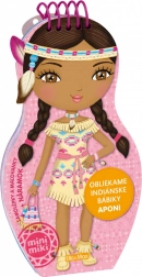 Omaľovánky obliekame indiánske bábiky Aponi