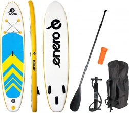 nafukovací paddleboard enero 320 × 76 × 15 cm – žlto-modro-biely sup set