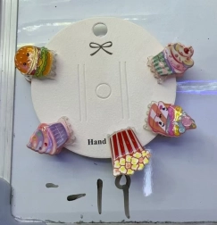 Sponky do vlasov - sladkosti, sada 5 ks