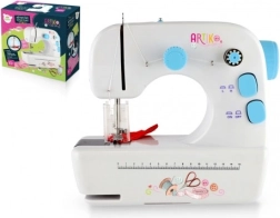 Kompaktný šijací stroj s kovovou konštrukciou a svetelnými efektami