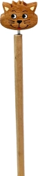 Drevená ceruzka s hlavou mačky