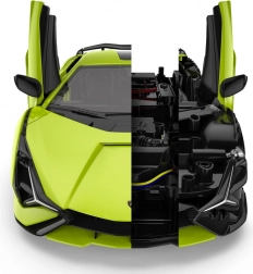 Lamborghini Sian zelený model 1:18 od Rastar - diaľkovo ovládané auto s body kitem