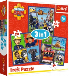 Puzzle 3v1 Deň hasiča Sama