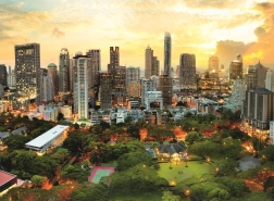 Puzzle Západ Slnka v Bangkoku 3000 dielikov