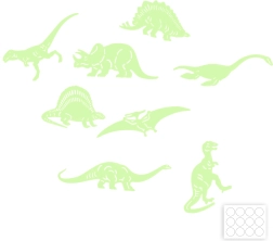 Tvary dinosaurov svietiacich v tme