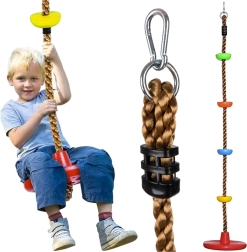 Kruzzel detská hojdačka s lezeckým lanom 2v1 do 100 kg