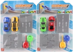 Sada vystreľovacích áut s plošinou a rozbíjajúcou stenou