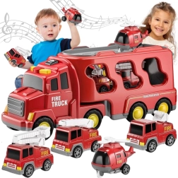 Hasičský transportér Woopie s vozidlami 5 v 1
