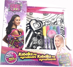 Kabelka na vymaľovanie City – kreatívna detská kabelka na vyfarbovanie