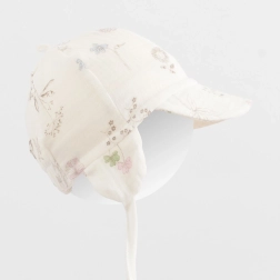 Letná mušelínová čiapka so šiltom New Baby Zoe
