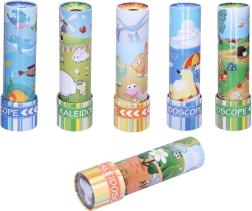 Kovový kaleidoskop so zvieratkami 18 cm - 1 kus