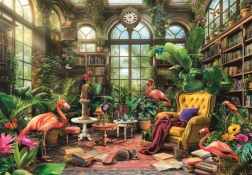 Puzzle Knižnica v Skleníku 1000 dielikov