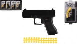 Detská pištoľ na mäkké guľôčky 10 cm s nábojmi