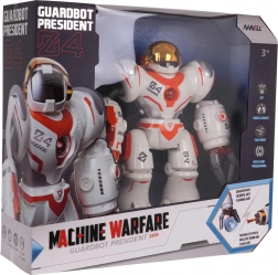 Multifunkčný biely a oranžový diaľkovo ovládaný robot