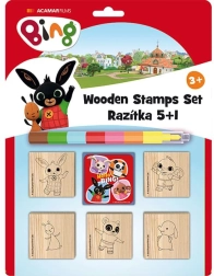 Pečiatkovacia sada s voskovkou BING 5+1
