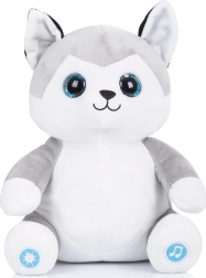 Plyšový husky so svetielkami a hudbou CHIPOLINO