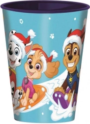 Plastový téglik Labková patrola vianočný 260 ml