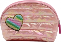 Nadýchaná ružová kozmetická taštička