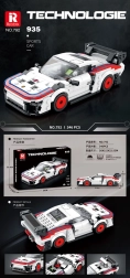 Stavebnica športové auto biele 346 dielikov