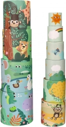 Pyramída z kelímkov Safari