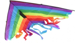 Farebný nylonový lietajúci šarkan 120 x 90 cm