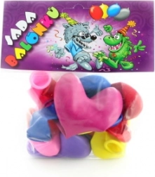 Nafukovacie balóniky v tvare srdca, 7 kusov