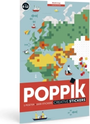 Samolepkový plagát - Mapa sveta