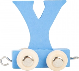 Drevený vláčik s písmenom Y – farebný vagónik small foot