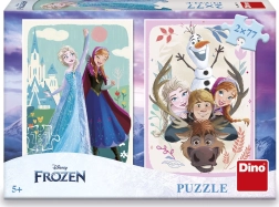 Puzzle Ľadové kráľovstvo: Anna a Elsa 2x77 dielikov