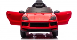 Elektrické autíčko Porsche Cayenne pre deti – červené