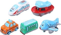 Kovový dopravný prostriedok 6 cm na spätné natiahnutie