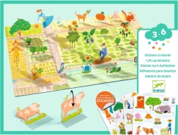Premiestniteľné samolepky Farma DJECO