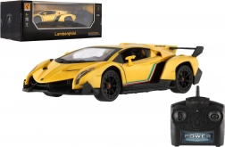 RC auto Lamborghini 1:24 so svetlami 2,4 GHz, žlté