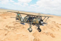 Model lietadla Fiat CR.42 Falco nočný stíhač