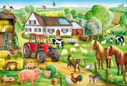 Puzzle Na farme 100 dielikov pre deti od SCHMIDT