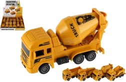 stavebné plastové auto 12cm na spätné natiahnutie