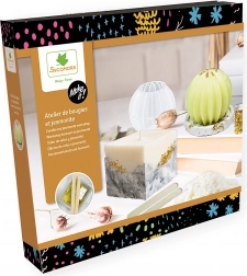 Make it! výroba sviečok a svietnikov – kreatívna sada zo sójového vosku a jesmonitu